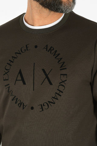 ARMANI EXCHANGE Velvet Logo Sweatshirt