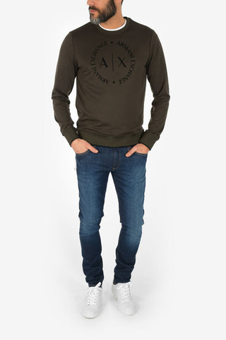 ARMANI EXCHANGE Velvet Logo Sweatshirt