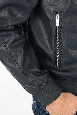 ARMANI EXCHANGE Giubbotto in Ecopelle con Cappuccio