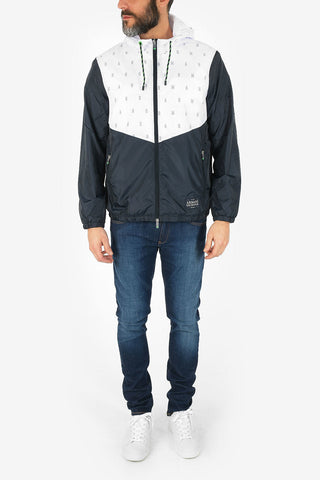 ARMANI EXCHANGE Hooded Jacket With Zip Front Closure