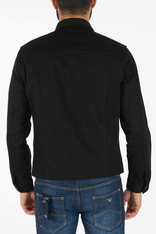 ARMANI EXCHANGE Denim Jacket With Studs Collar