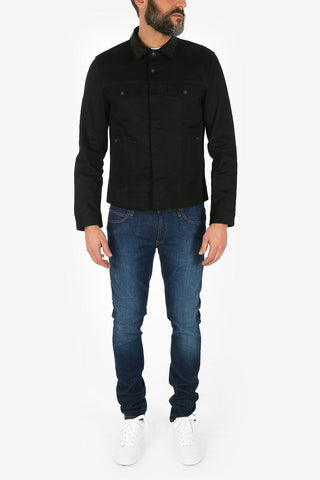 ARMANI EXCHANGE Denim Jacket With Studs Collar