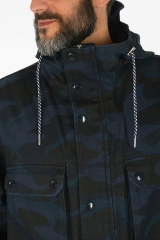 ARMANI EXCHANGE Camouflage Utility Jacket with Hood