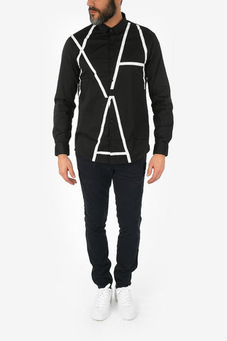 ARMANI EXCHANGE Camicia con Stampa Logo e Collo Italiano