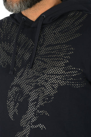ARMANI EXCHANGE All Over Logo-Print Sweatshirt with Hood