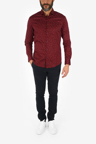 ARMANI JEANS All Over Logo-Print ShirtT