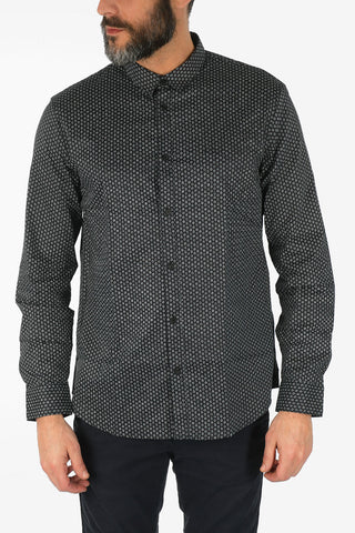 ARMANI EXCHANGE Camicia a Pois Collo Italiano