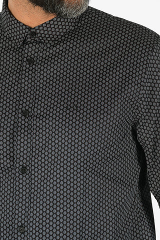 ARMANI EXCHANGE Camicia a Pois Collo Italiano