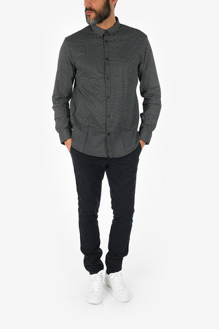ARMANI EXCHANGE Camicia a Pois Collo Italiano