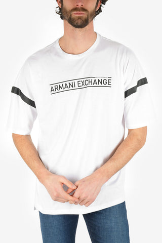 ARMANI EXCHANGE Logo-Print Boxy Fit T-shirt