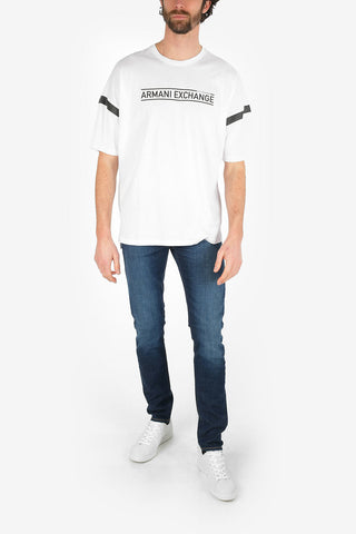 ARMANI EXCHANGE Logo-Print Boxy Fit T-shirt