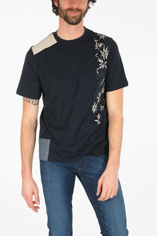 ARMANI EXCHANGE Floral-Print Detail T-shirt