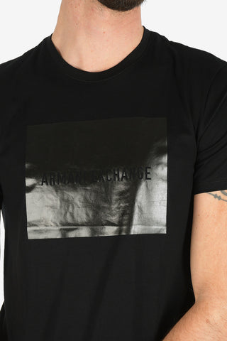 ARMANI EXCHANGE Slim Fit T-shirt with Logo-Print