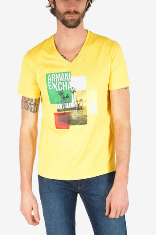 ARMANI EXCHANGE Printed Slim Fit T-shirt