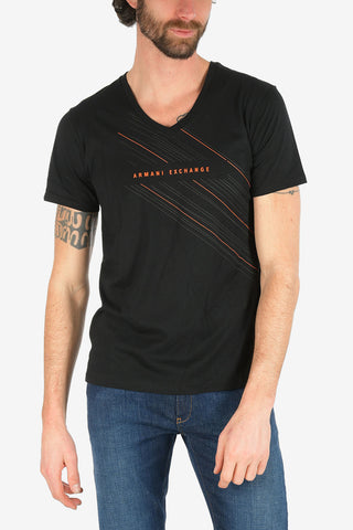 ARMANI EXCHANGE Logo-Print Slim Fit T-shirt