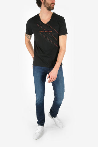 ARMANI EXCHANGE Logo-Print Slim Fit T-shirt