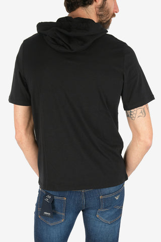 ARMANI EXCHANGE T-shirt con Strass e Cappuccio