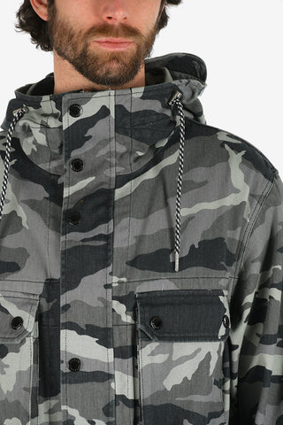 ARMANI EXCHANGE Camouflage Utility Jacket with Hood