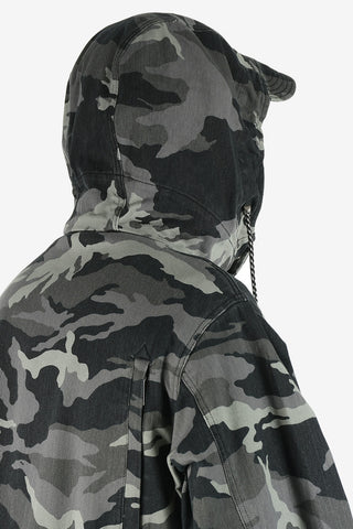ARMANI EXCHANGE Camouflage Utility Jacket with Hood