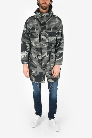 ARMANI EXCHANGE Camouflage Utility Jacket with Hood