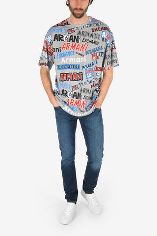 ARMANI EXCHANGE All Over Logo Loose Fit T-shirt