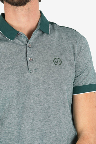 ARMANI EXCHANGE Polo 3 Bottoni con Logo