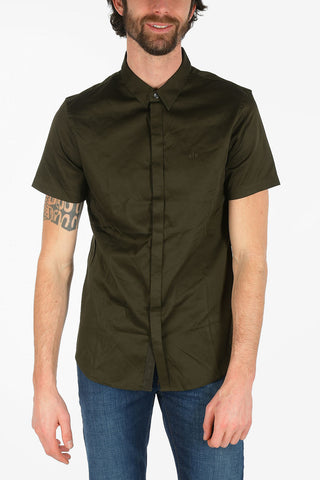 ARMANI EXCHANGE Hidden Closure Short Sleeve Shirt