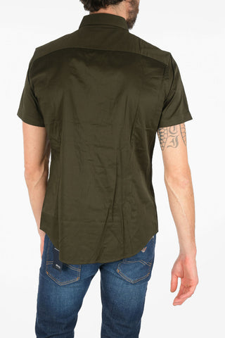 ARMANI EXCHANGE Hidden Closure Short Sleeve Shirt