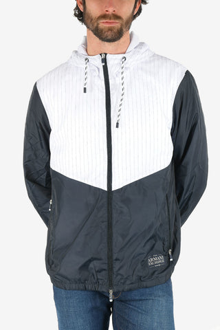 ARMANI EXCHANGE Hooded Jacket with zip Front Closure