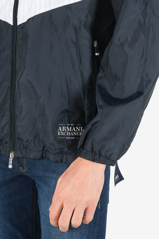ARMANI EXCHANGE Hooded Jacket with zip Front Closure