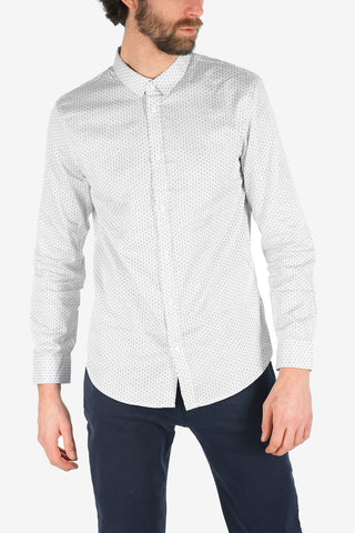 ARMANI EXCHANGE Classic Collar Regular Fit Polka Dots Shirt