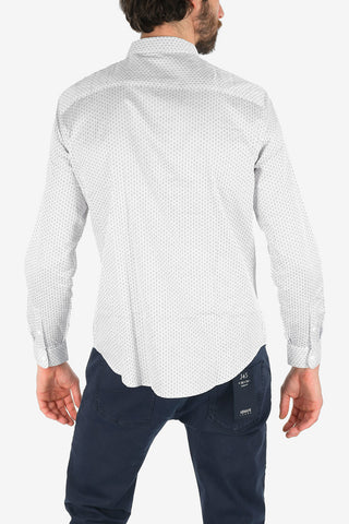 ARMANI EXCHANGE Classic Collar Regular Fit Polka Dots Shirt