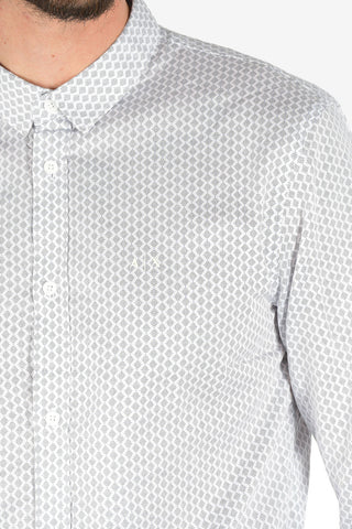 ARMANI EXCHANGE Classic Collar Regular Fit Polka Dots Shirt