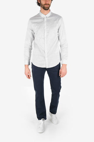 ARMANI EXCHANGE Classic Collar Regular Fit Polka Dots Shirt