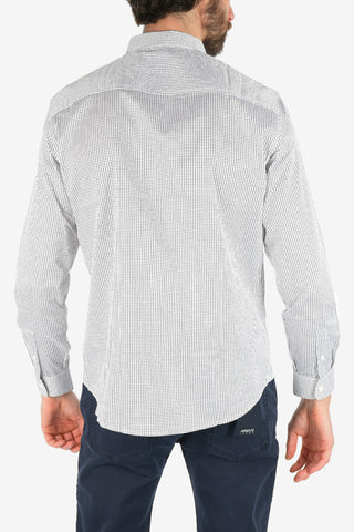 ARMANI EXCHANGE Classic Collar Mini Check Shirt
