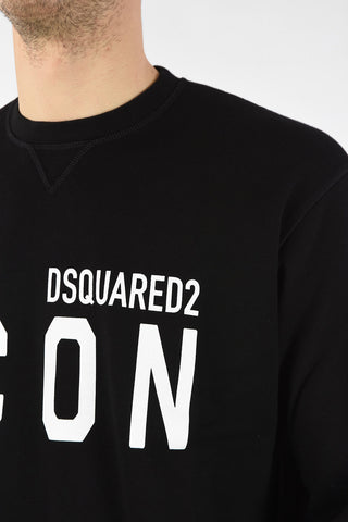 ICON Brushed Cotton COOL FIT Crew-Neck Sweatshirt with Logo-print