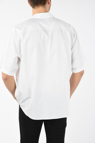 ICON Logo-print Popeline Shirt with Short Sleeve