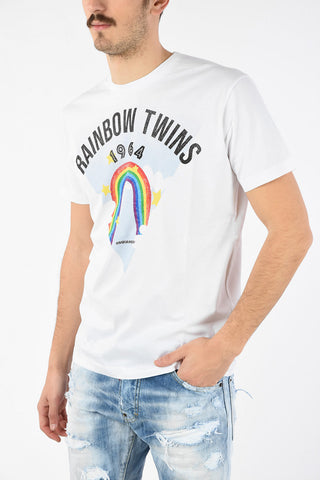 Rainbow Twins-Print COOL FIT T-shirt