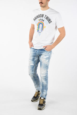 Rainbow Twins-Print COOL FIT T-shirt