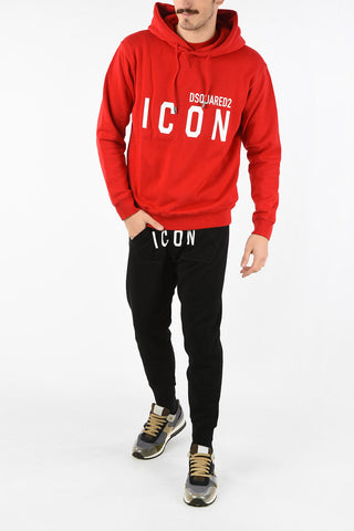 ICON Logo-Print COOL FIT Sweatshirt with Hood
