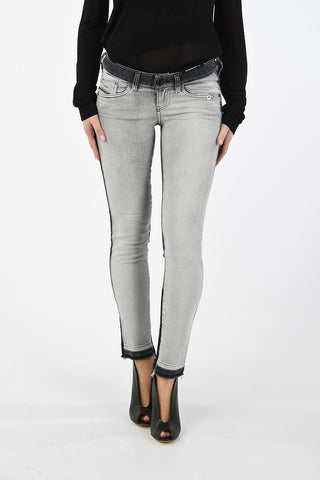 Low-Waist Two-Tone D-RAMY-SP Skinny Fit Jeans L32
