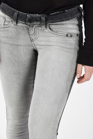Low-Waist Two-Tone D-RAMY-SP Skinny Fit Jeans L32