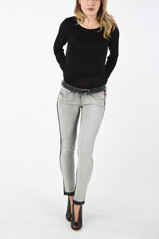 Low-Waist Two-Tone D-RAMY-SP Skinny Fit Jeans L32