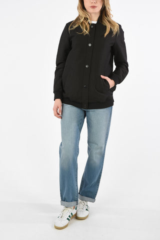 ARMANI EXCHANGE Dragon Embroidery Back Bomber With Snap Buttons
