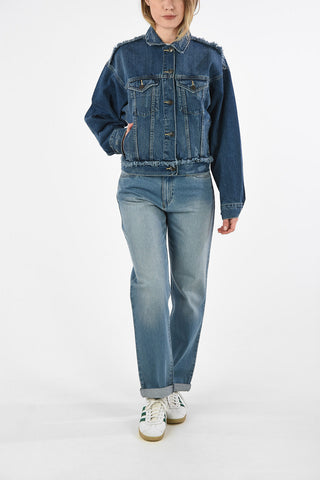 ARMANI EXCHANGE Denim Jacket with Fringe