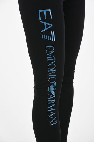 EA7 EMPORIO Logo-Print Leggings