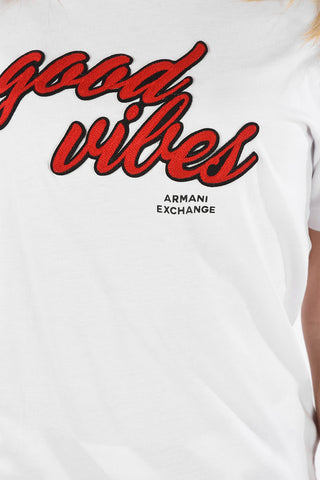 ARMANI EXCHANGE T-shirt in Jersey con Ricamo