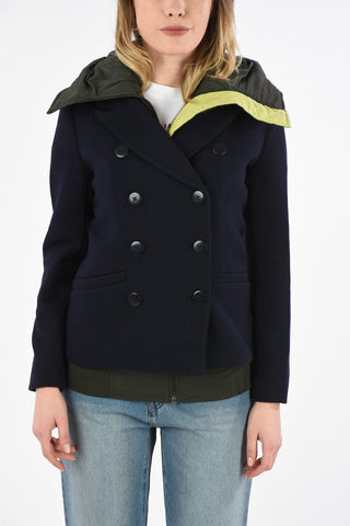 ARMANI EXCHANGE Double Breasted Blazer with Padded Inner