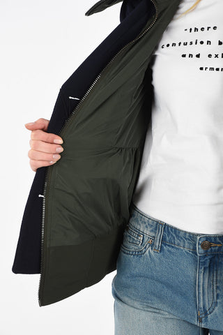 ARMANI EXCHANGE Double Breasted Blazer with Padded Inner