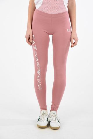 EA7 EMPORIO Logo-Print Leggings